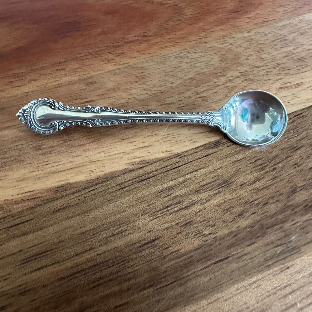 Vintage Ornate Gorham Sterling Silver Chantilly Spoon Brooch